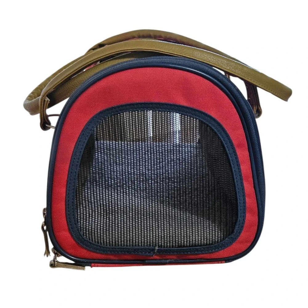 AKC Red Small Dog Bag Carrier American Kennel Sherpa Insert , Pet Travel Bag